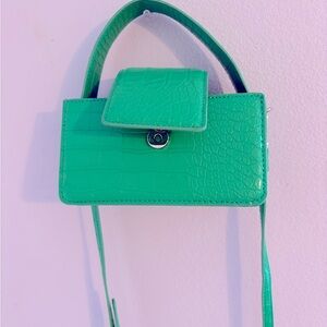 Green mini handbag